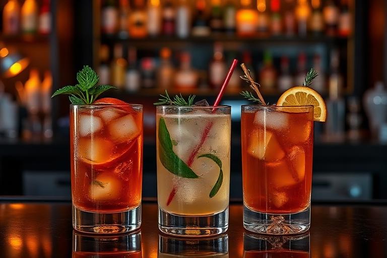 Cócteles artesanales y carta de vinos