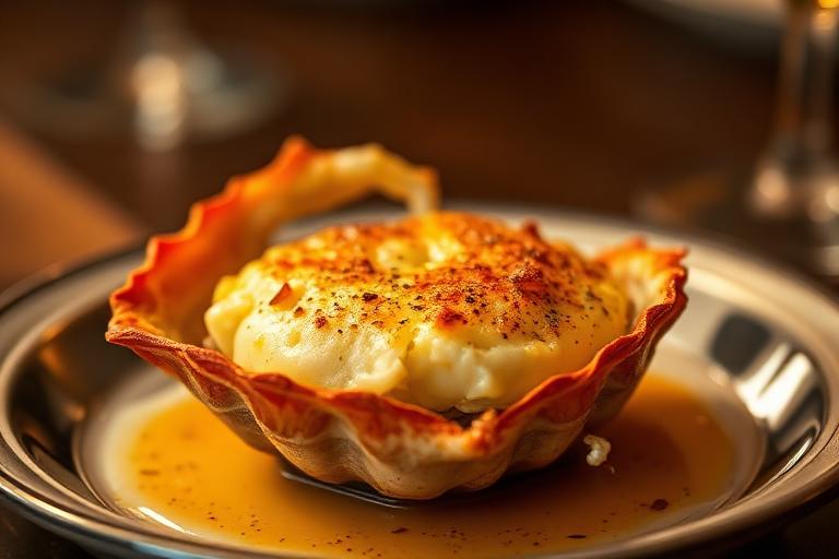 Pintxo de Txangurro gratinado